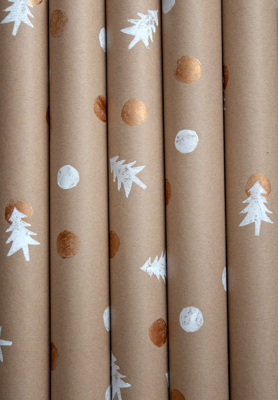 Rolls of Christmas wrap