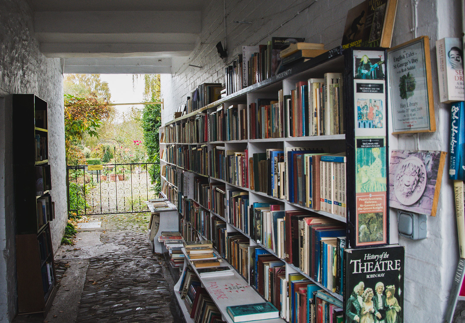 Books in passageway