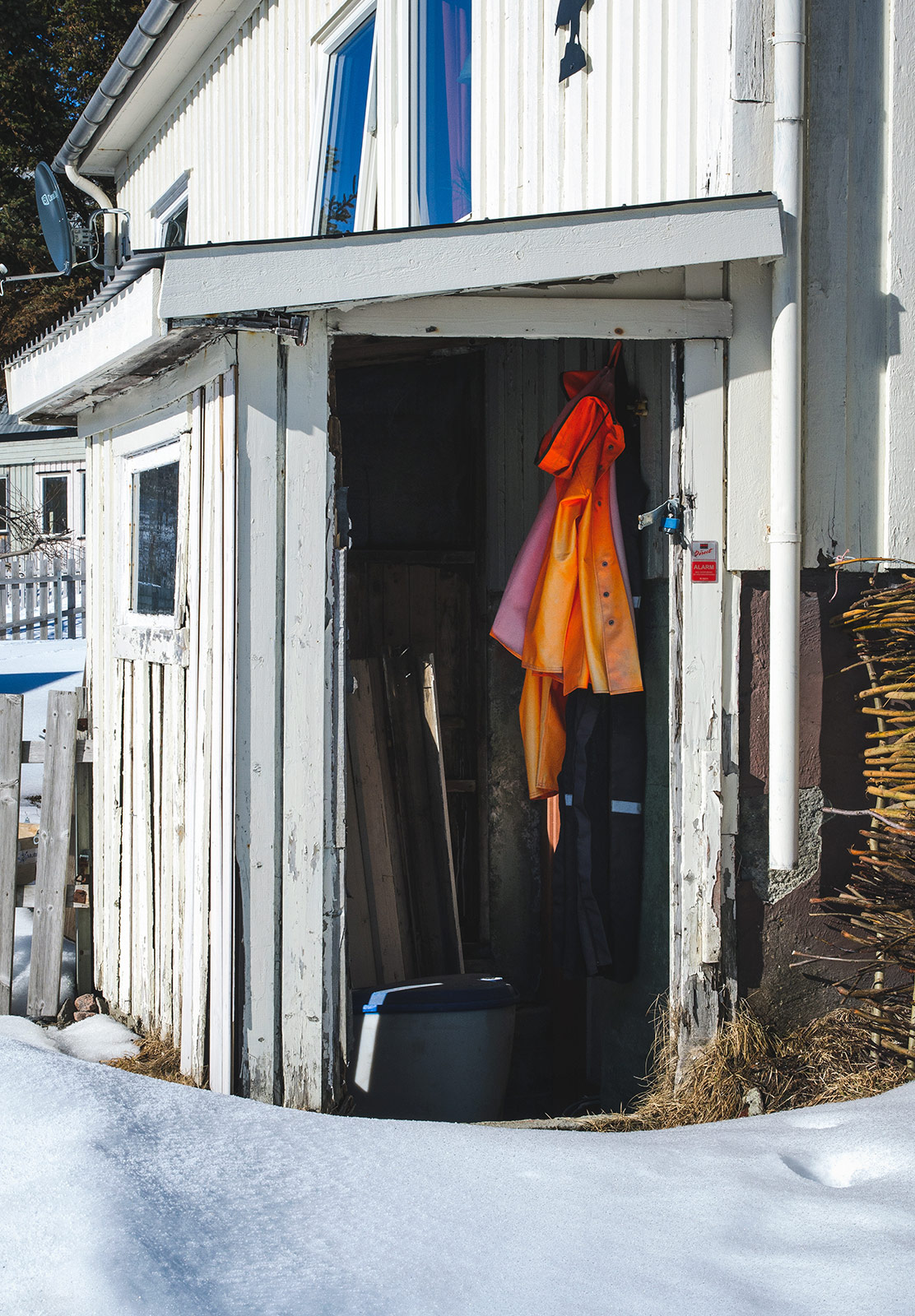 Jacket in doorway