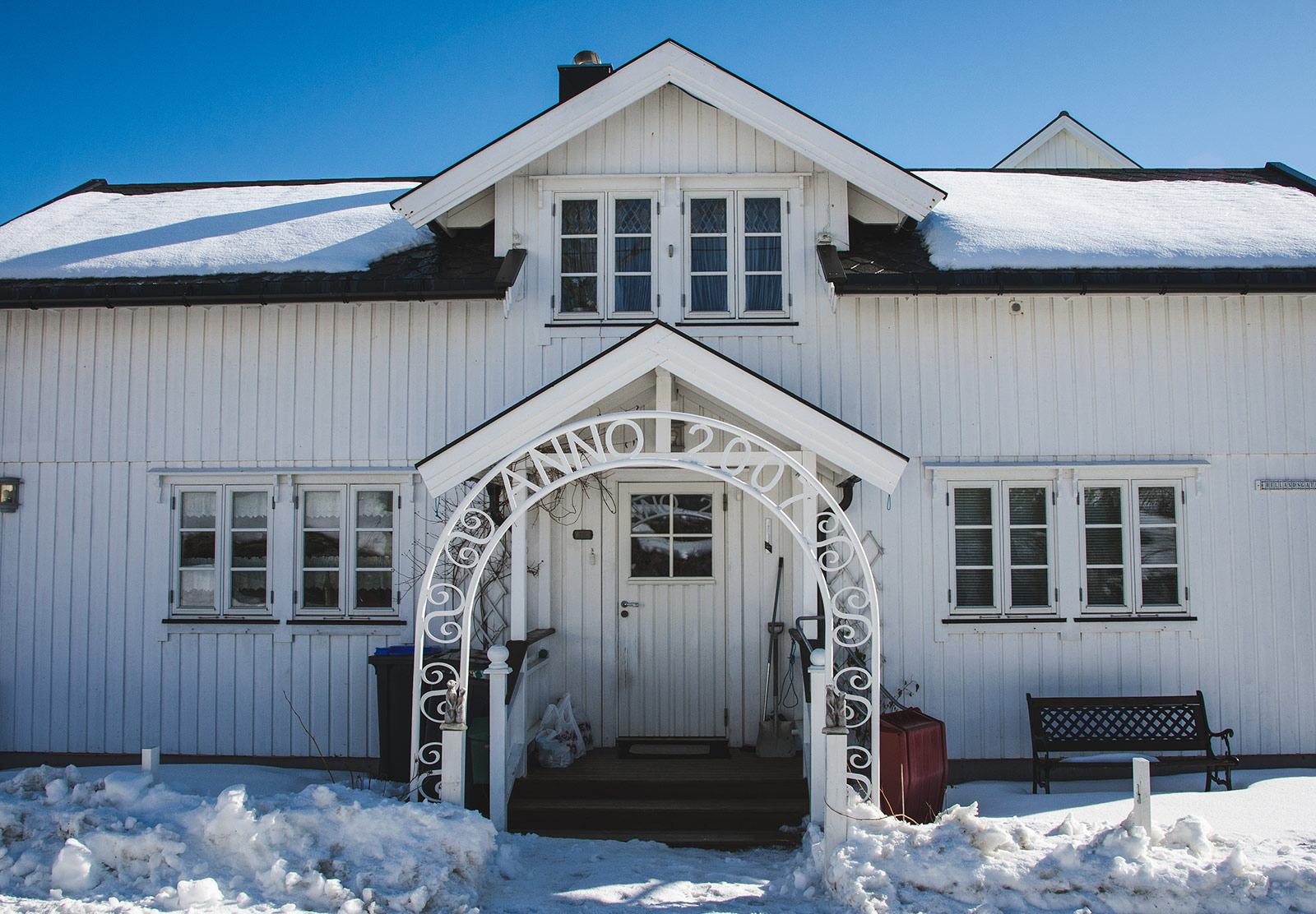 Old house with archway