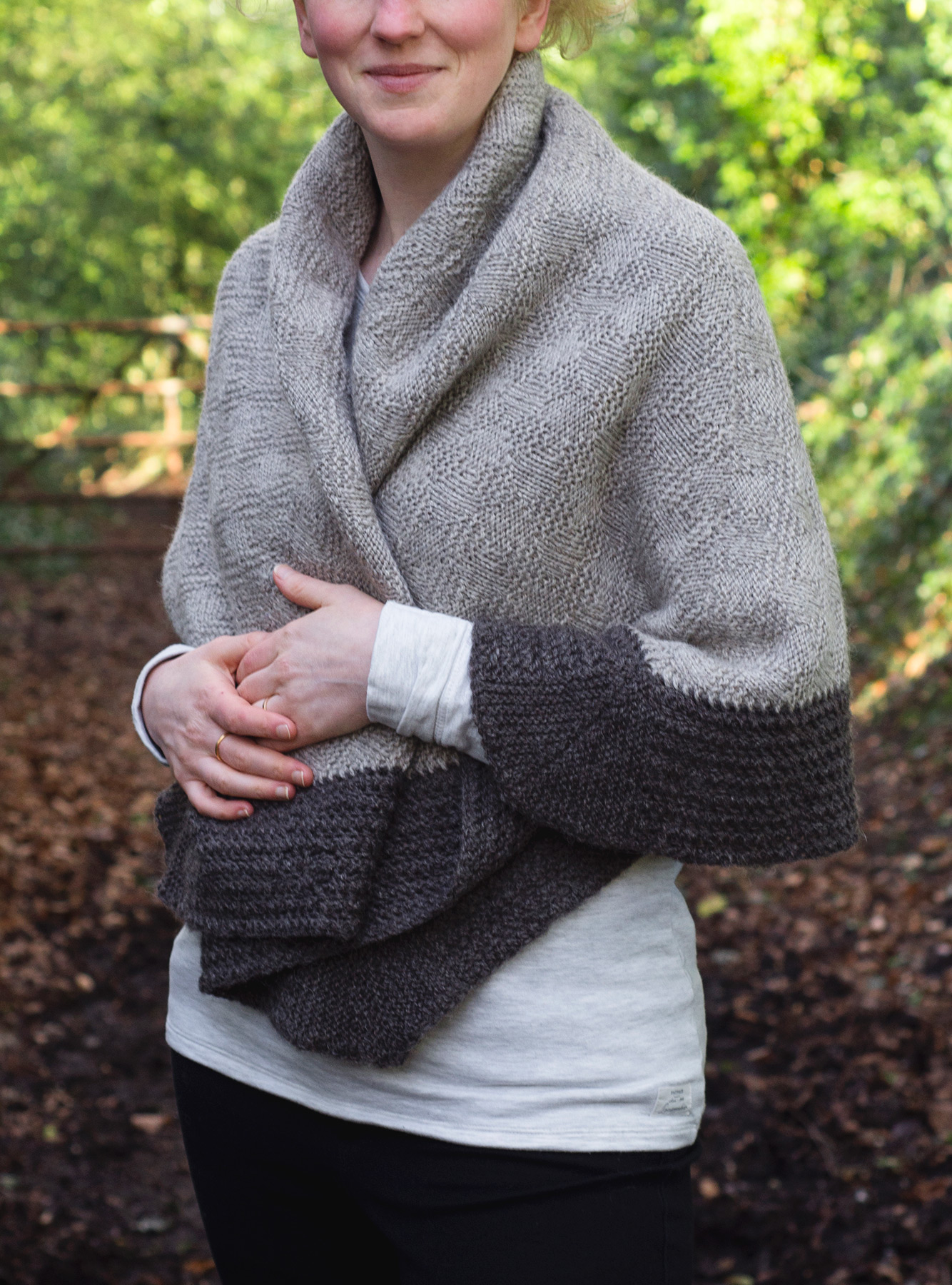 Wrapped up in a wool shawl
