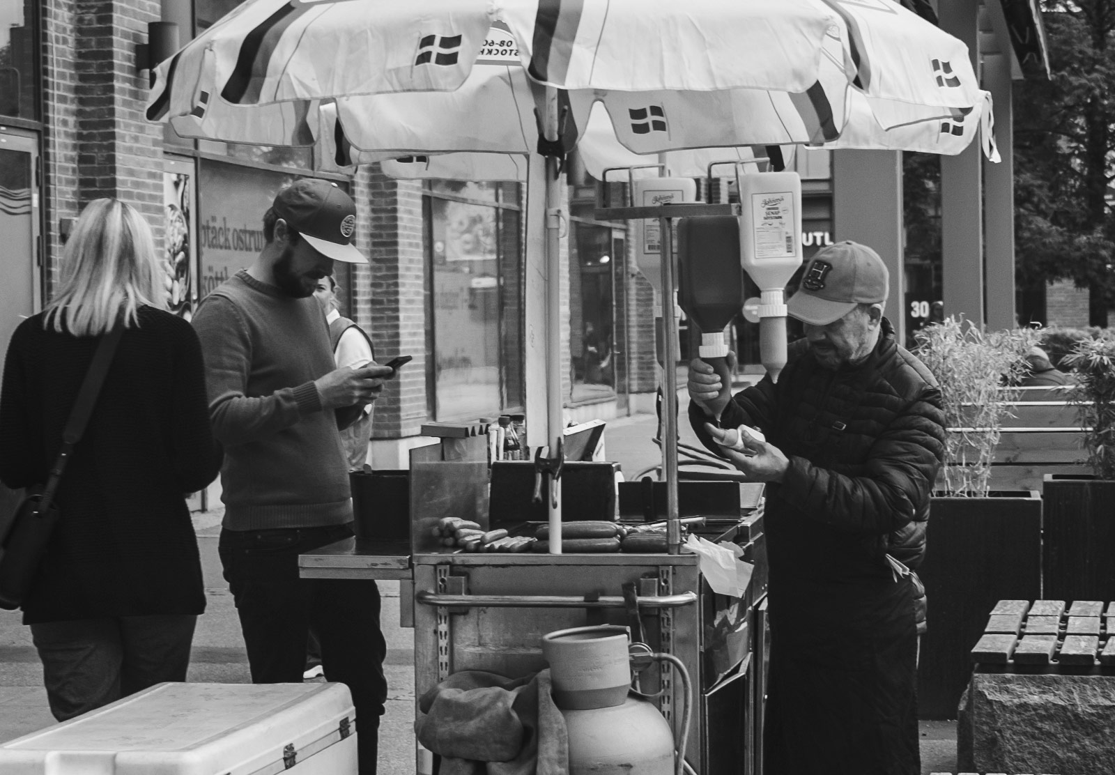 Hotdog vendor