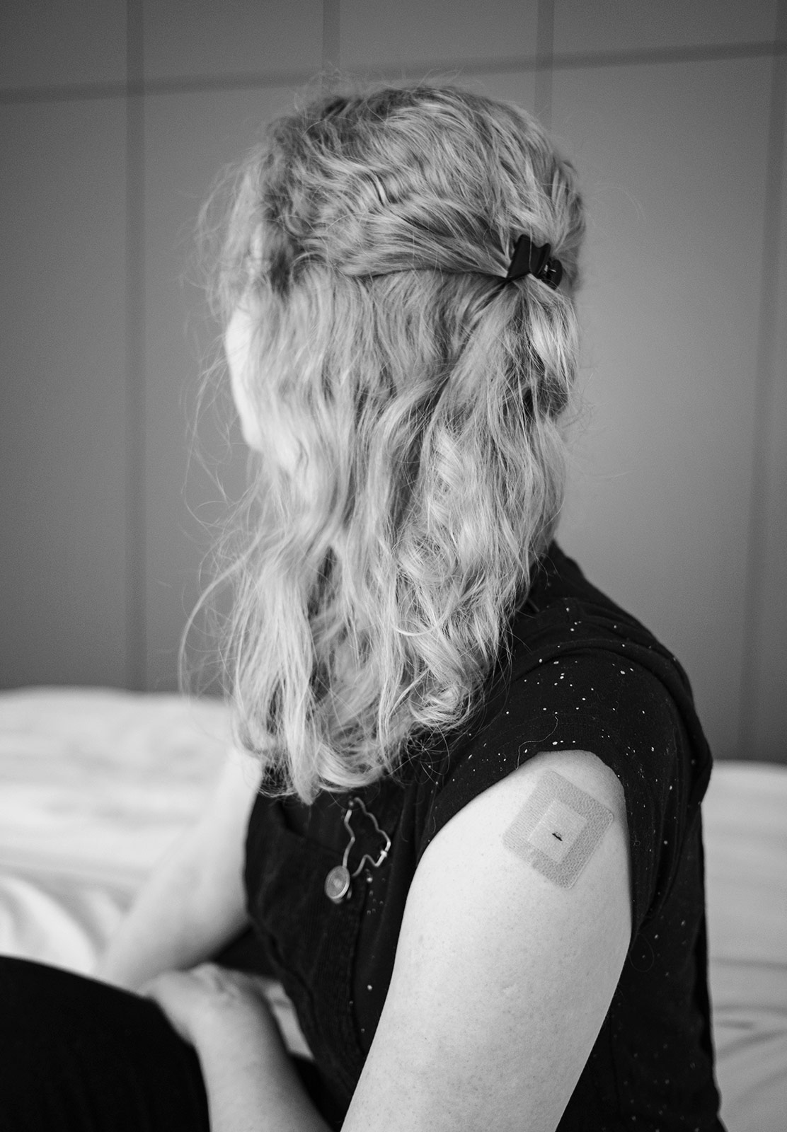 Plaster on arm