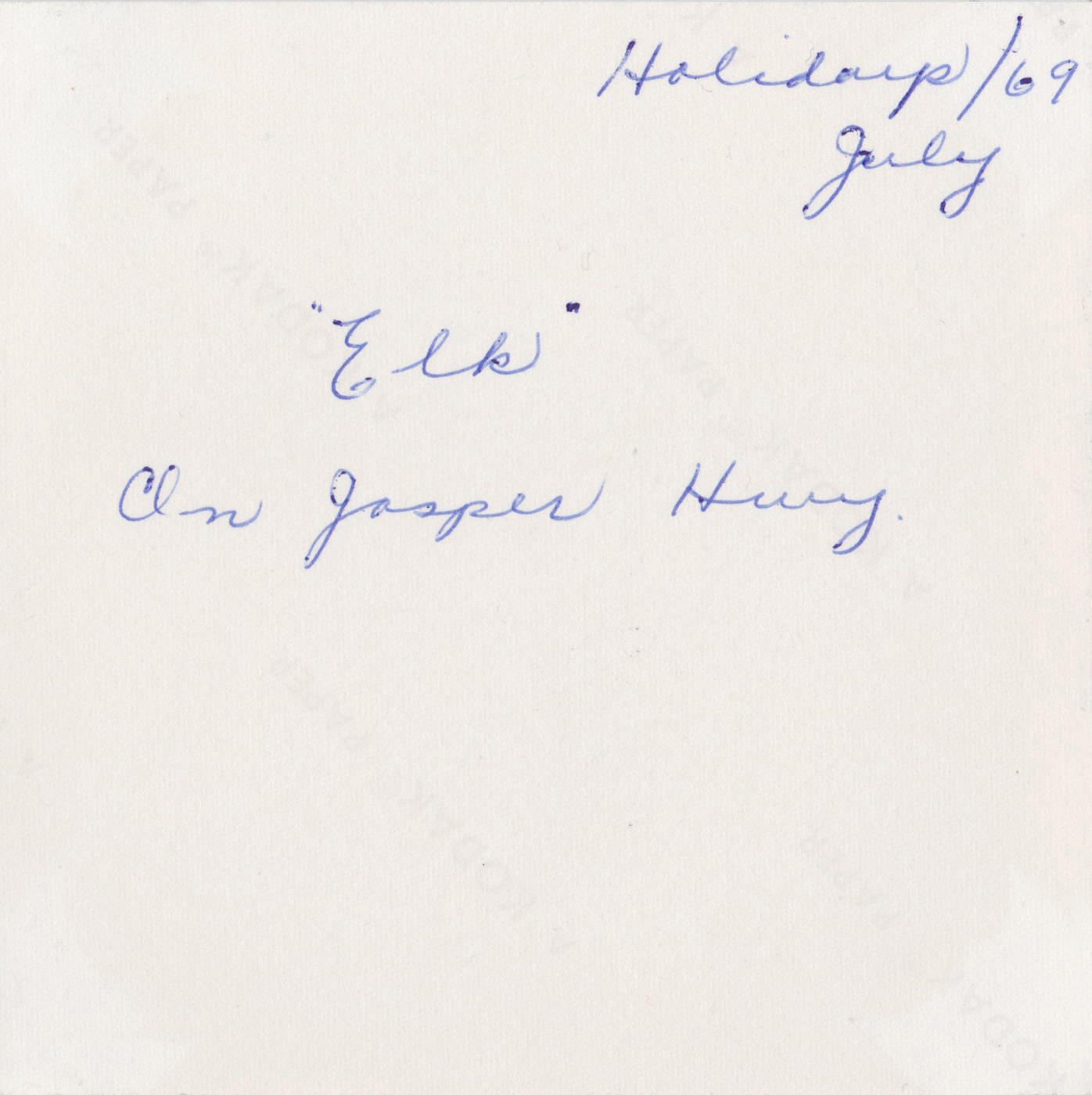 Writing on the back of old photo