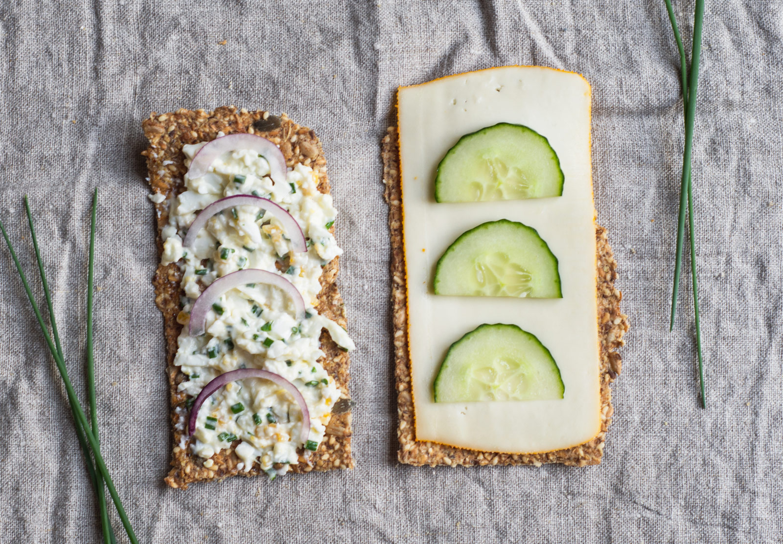 Topped Knekkebrød