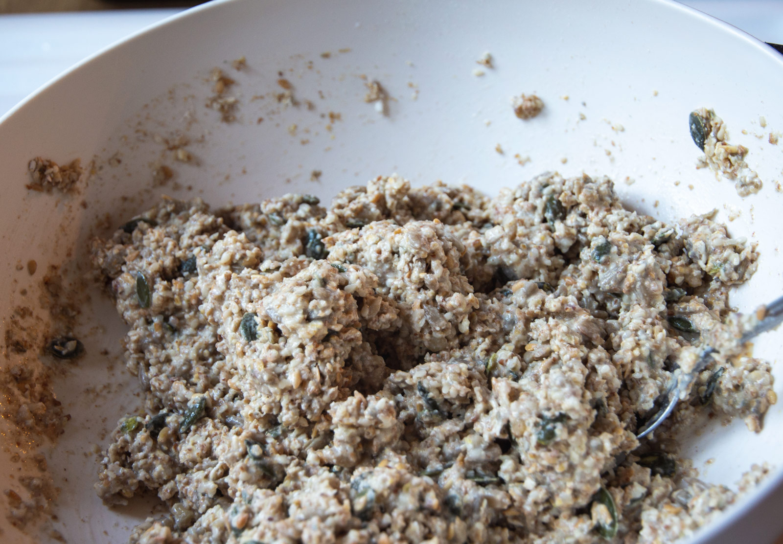 Texture of Knekkebrød mix
