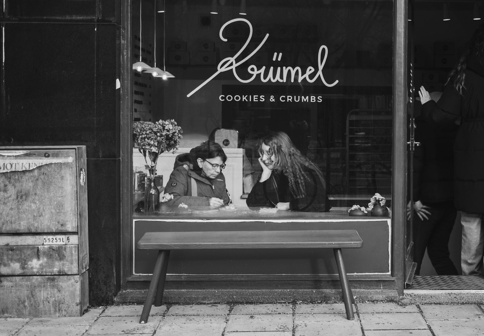 Women sat in cafe window