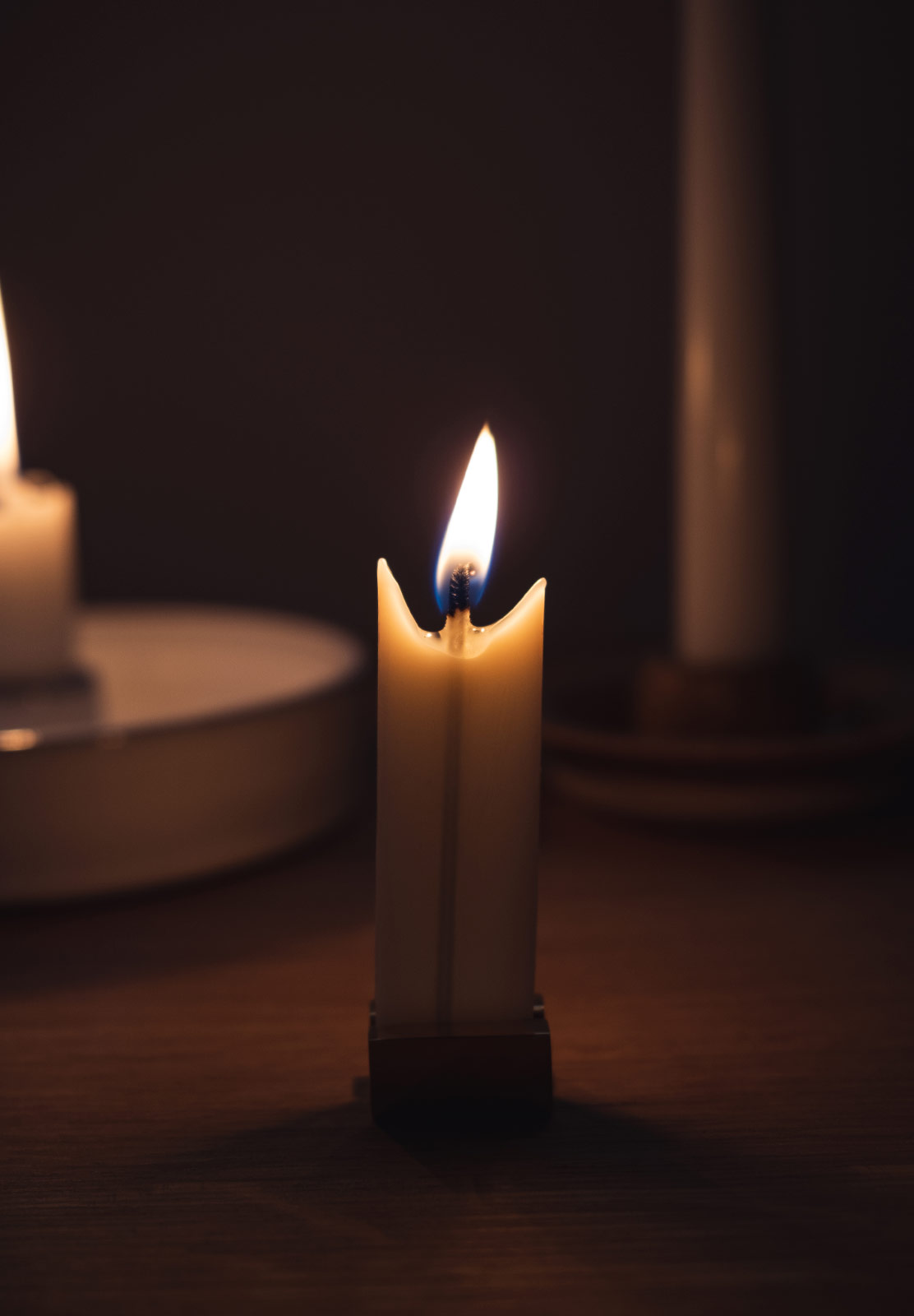 Rectangular candle