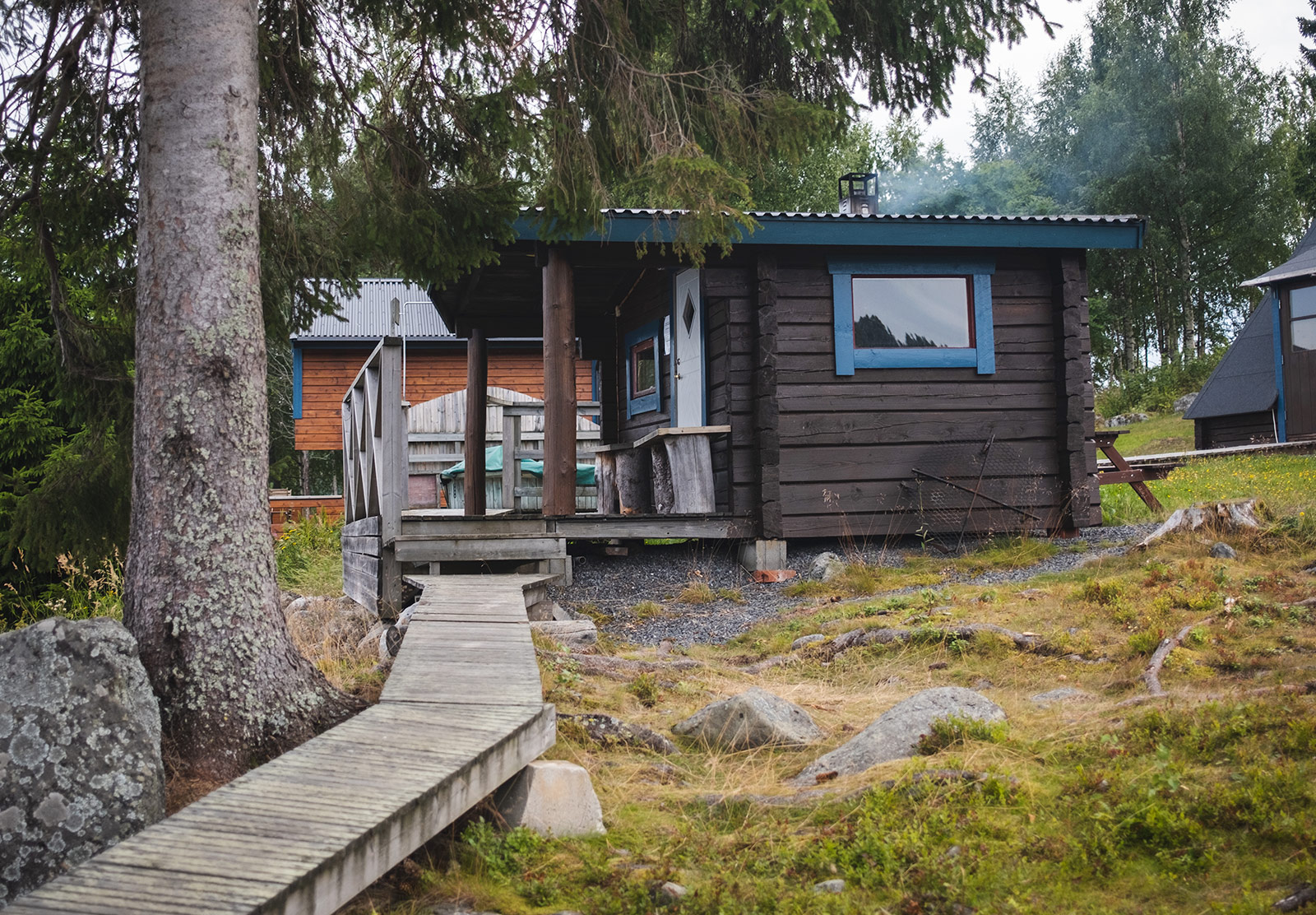 Wooden sauna
