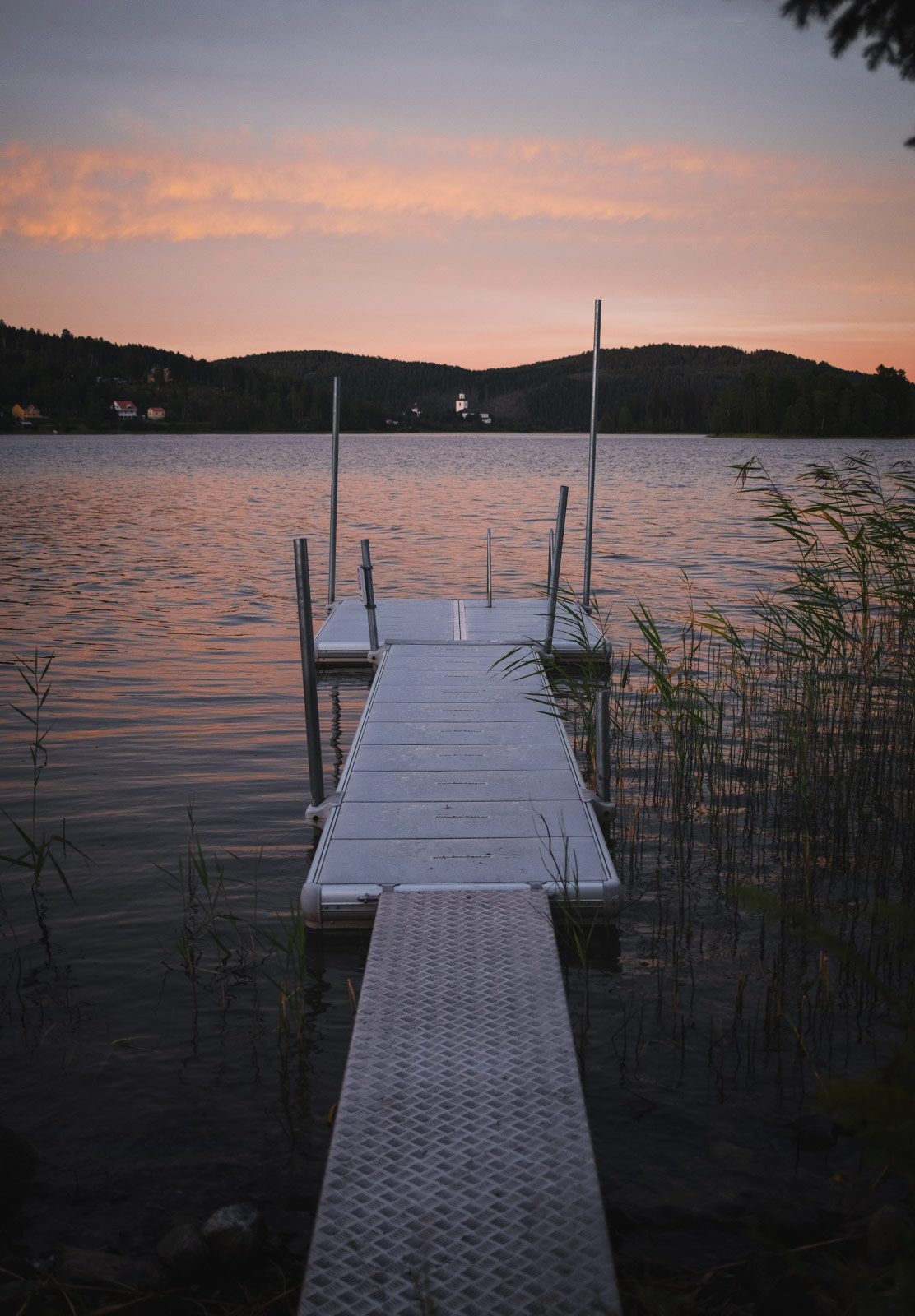 Sunset over water