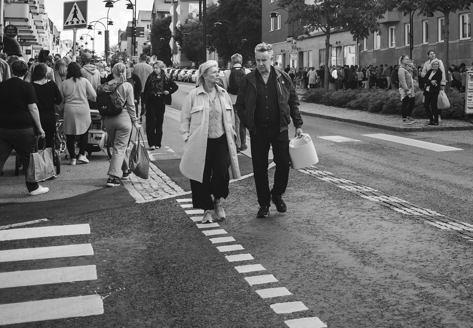 Crowds of people