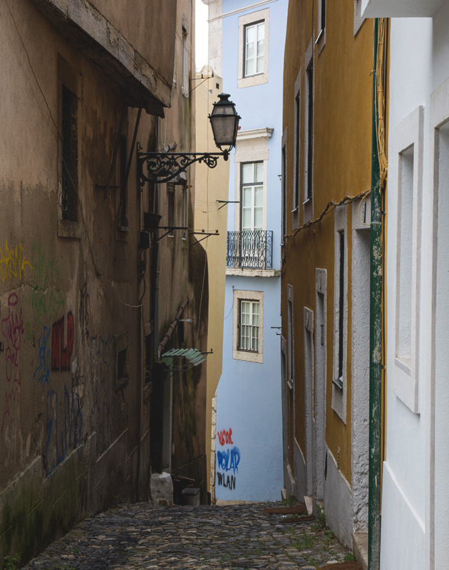 Steep, narrow street