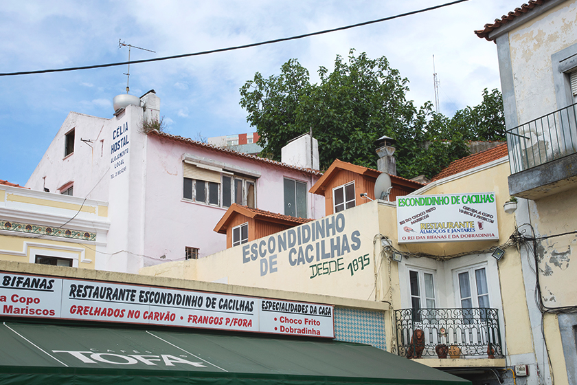 Painted lettering on buildings