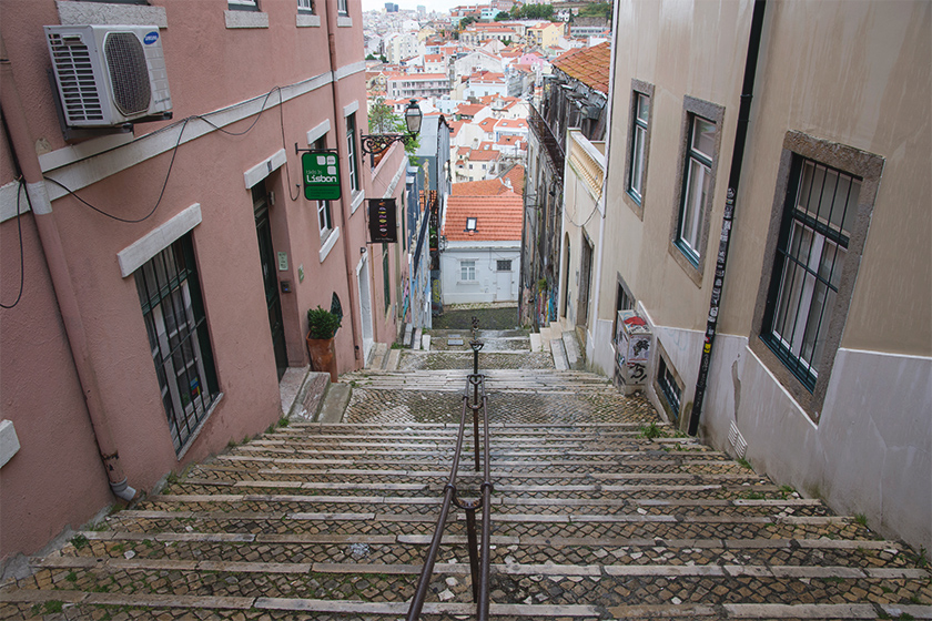 Steep steps