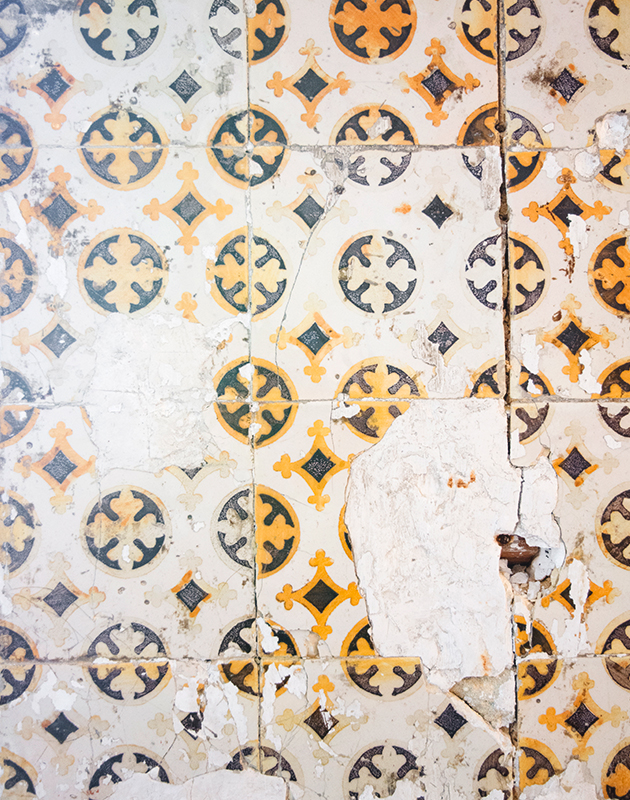 Worn tiles