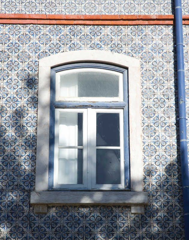 Tiled building front