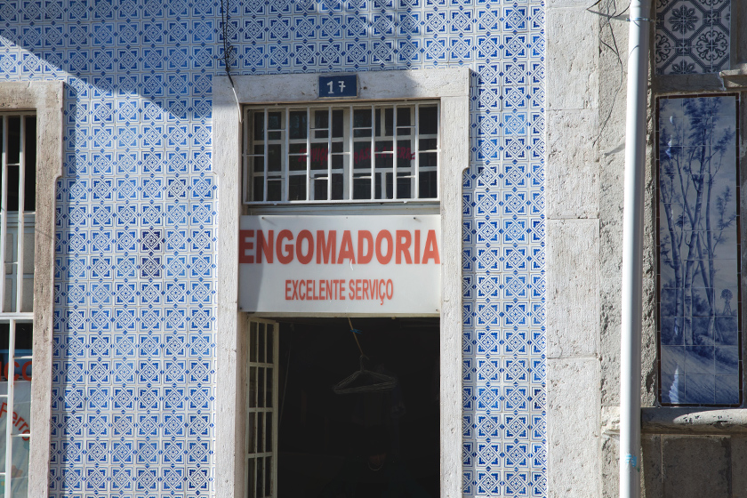 Tiled shopfront