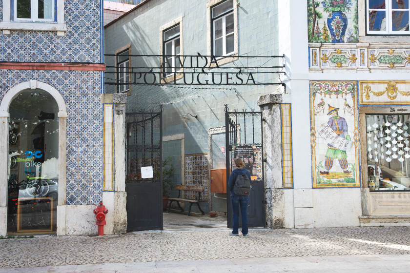 Tiled shops