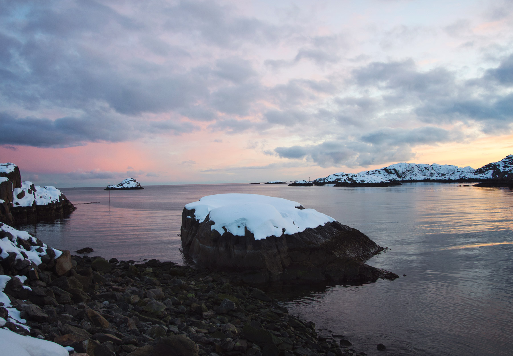 Pastel coloured sky
