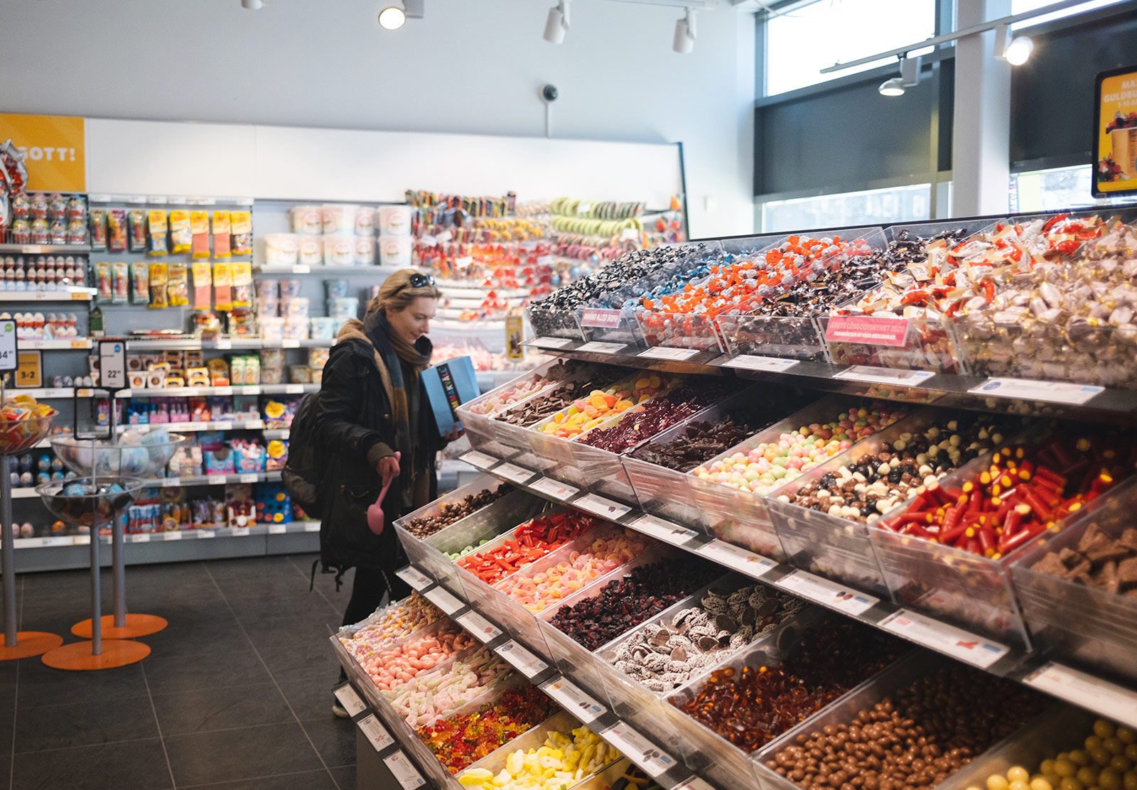 Rows of sweets