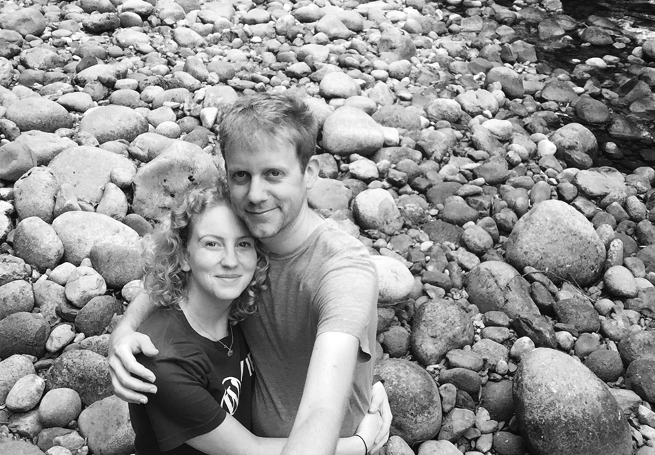 Couple in creek