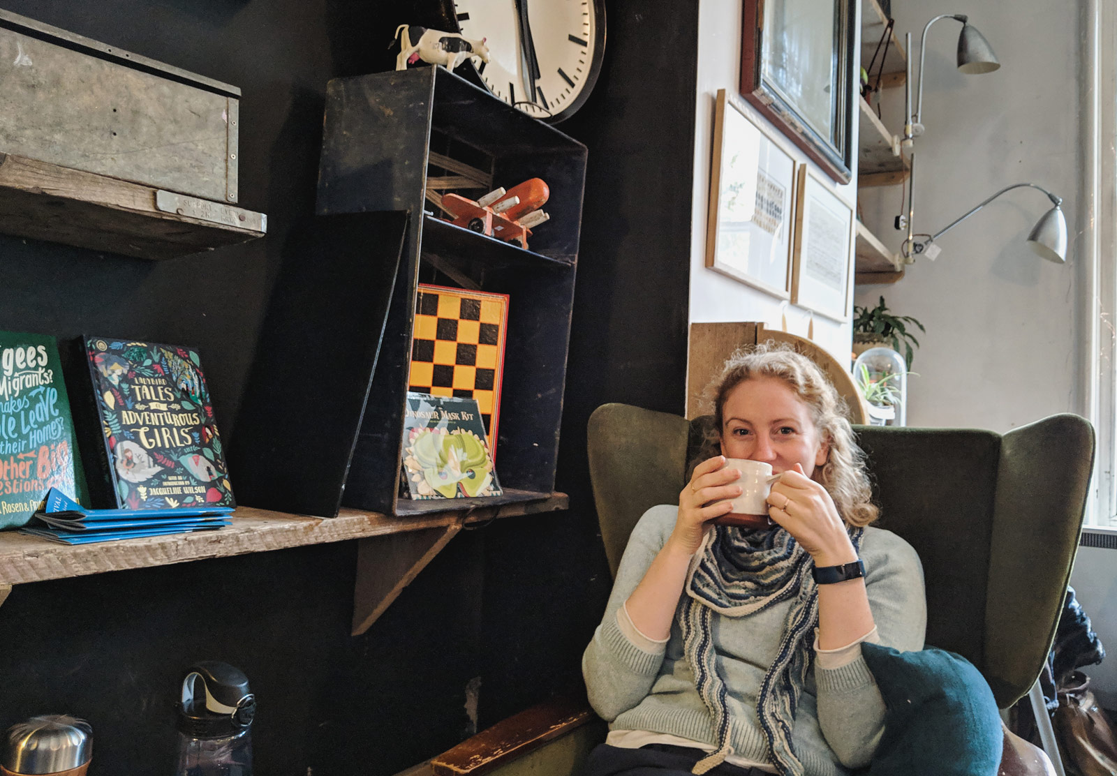 Woman with mug