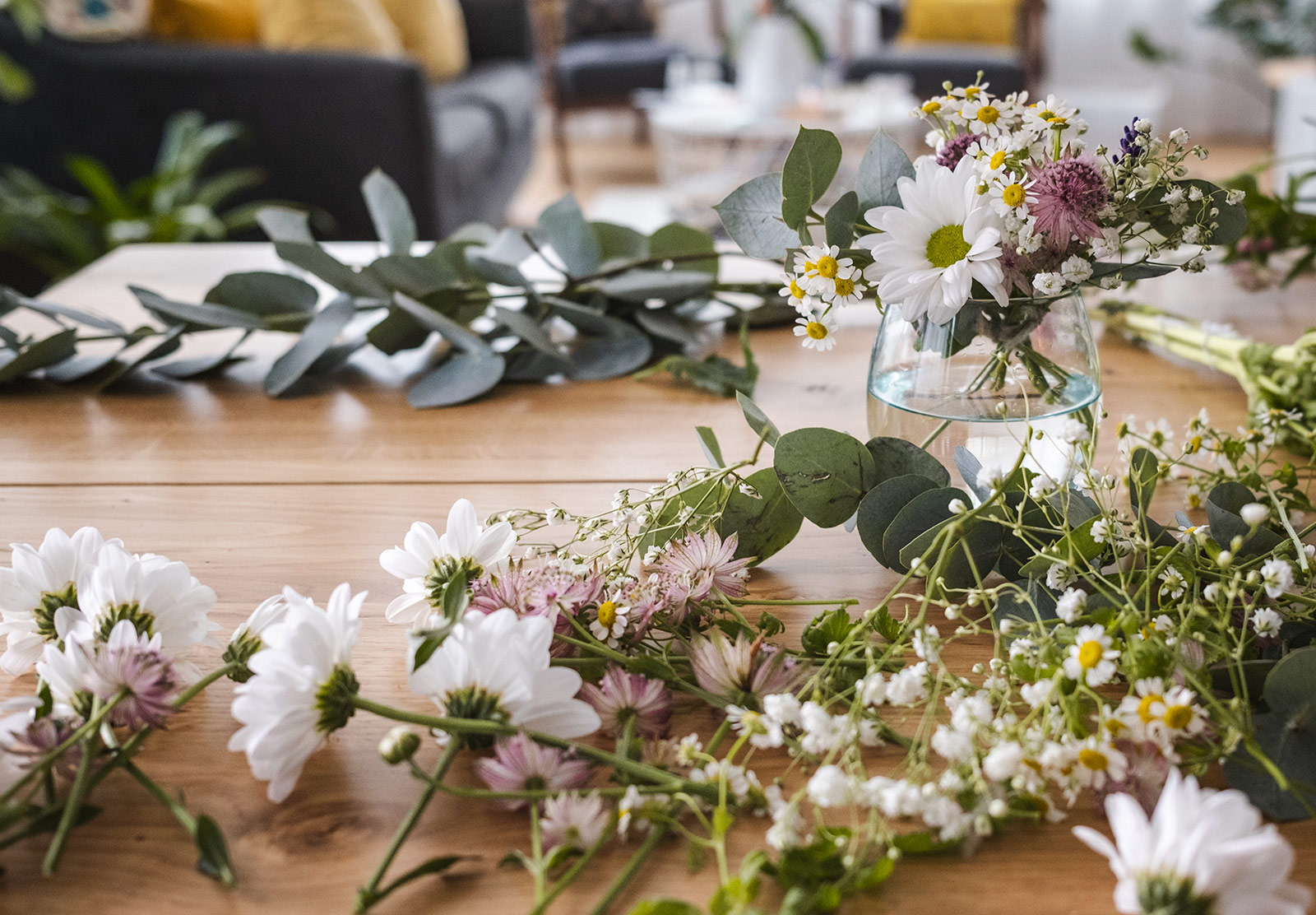 Flowering on a table