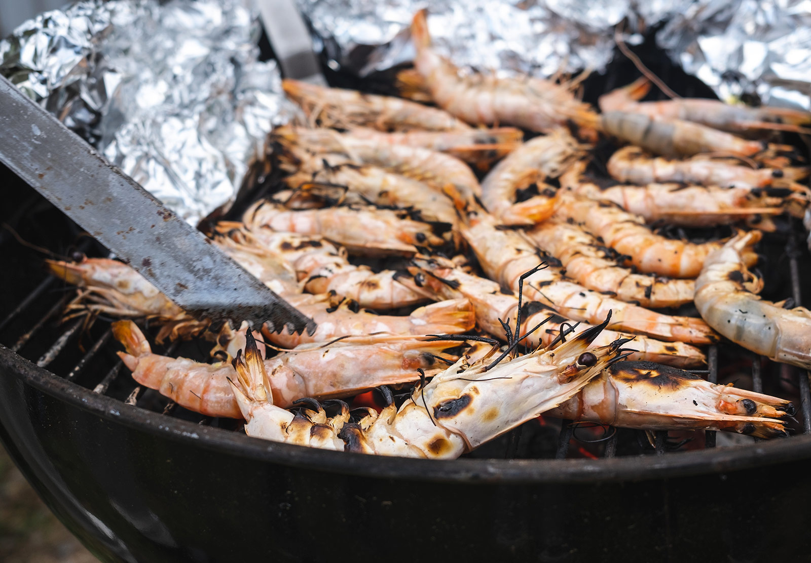 Prawns on BBQ