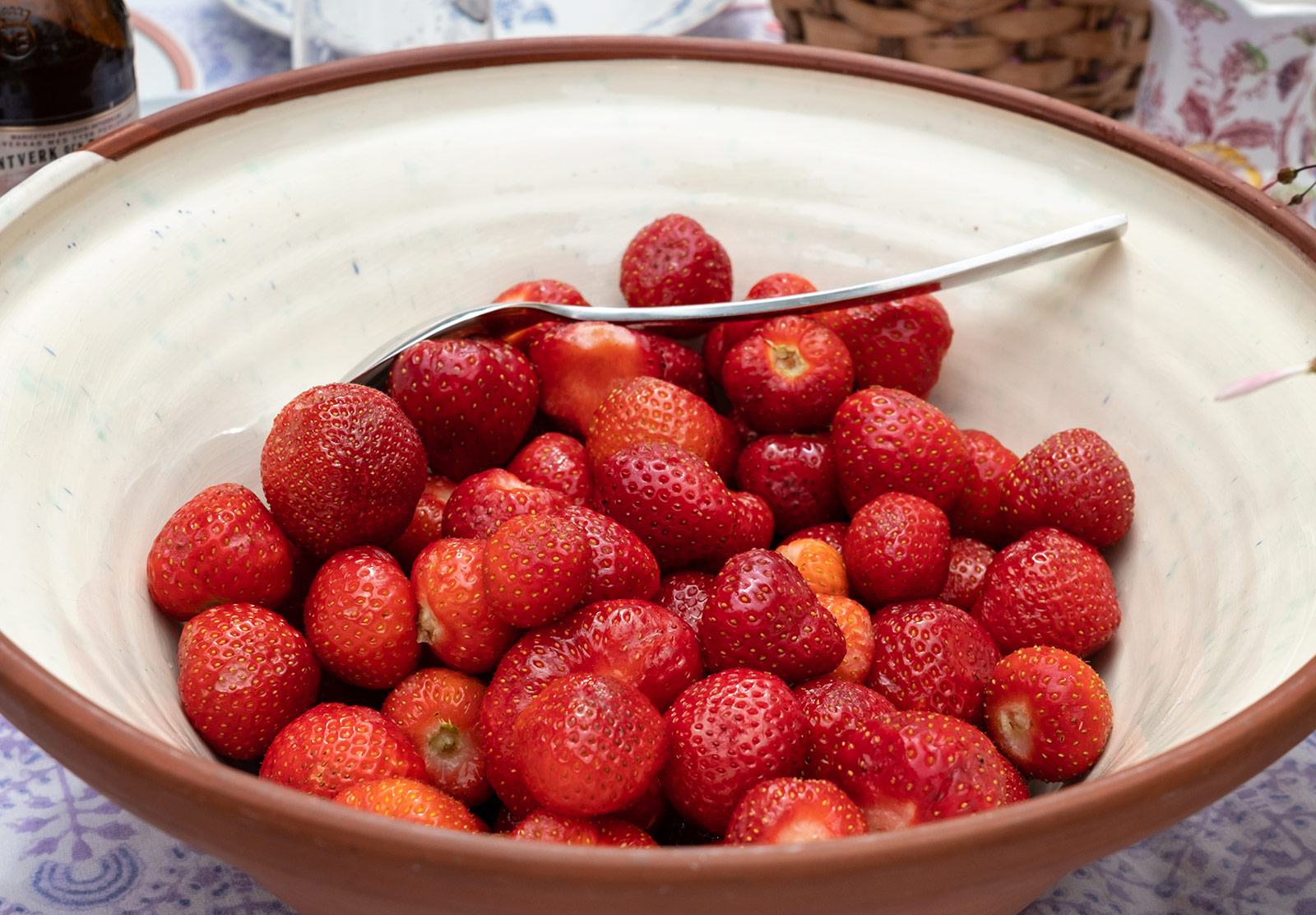 Bowl of strawberries