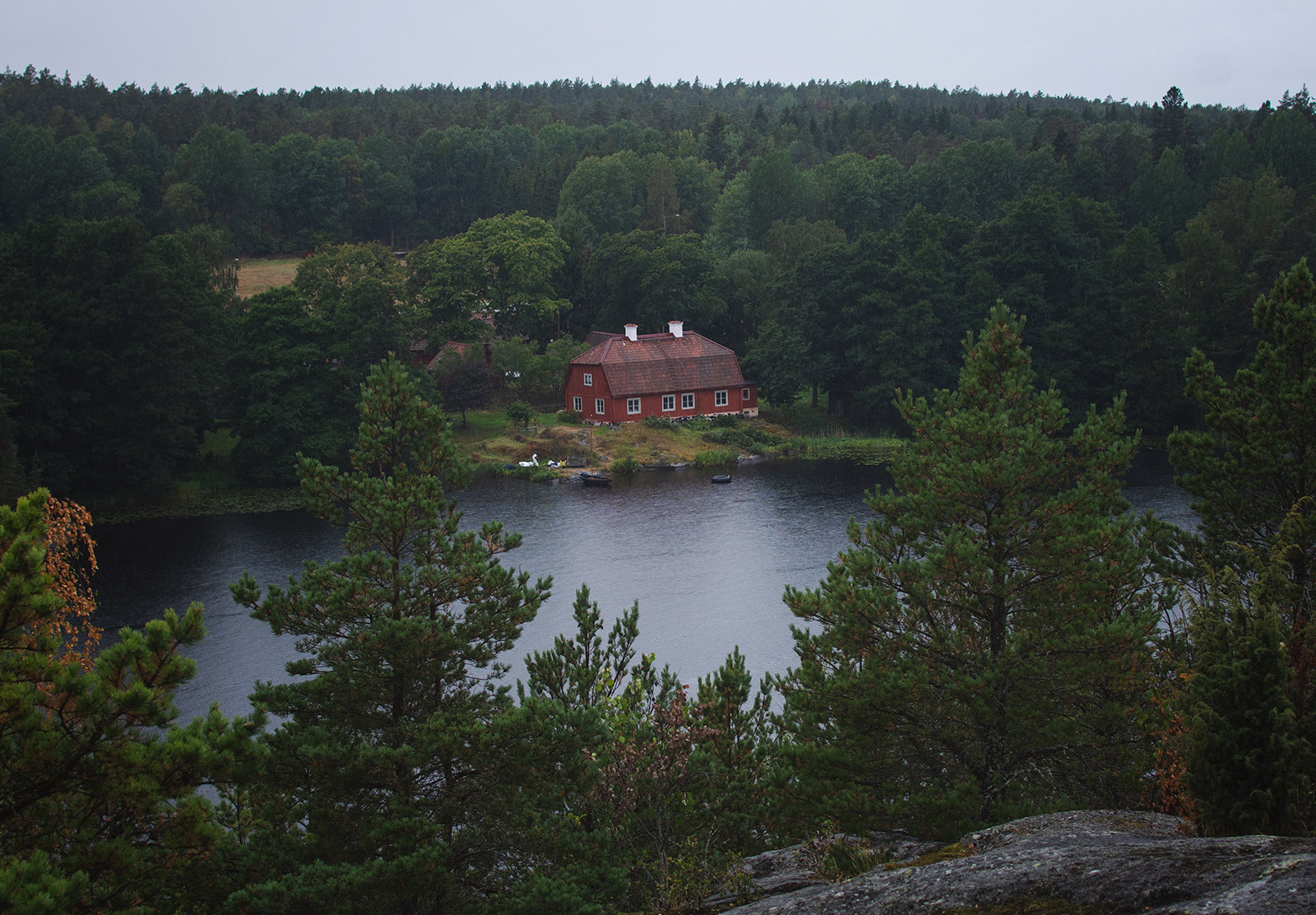 House on lake
