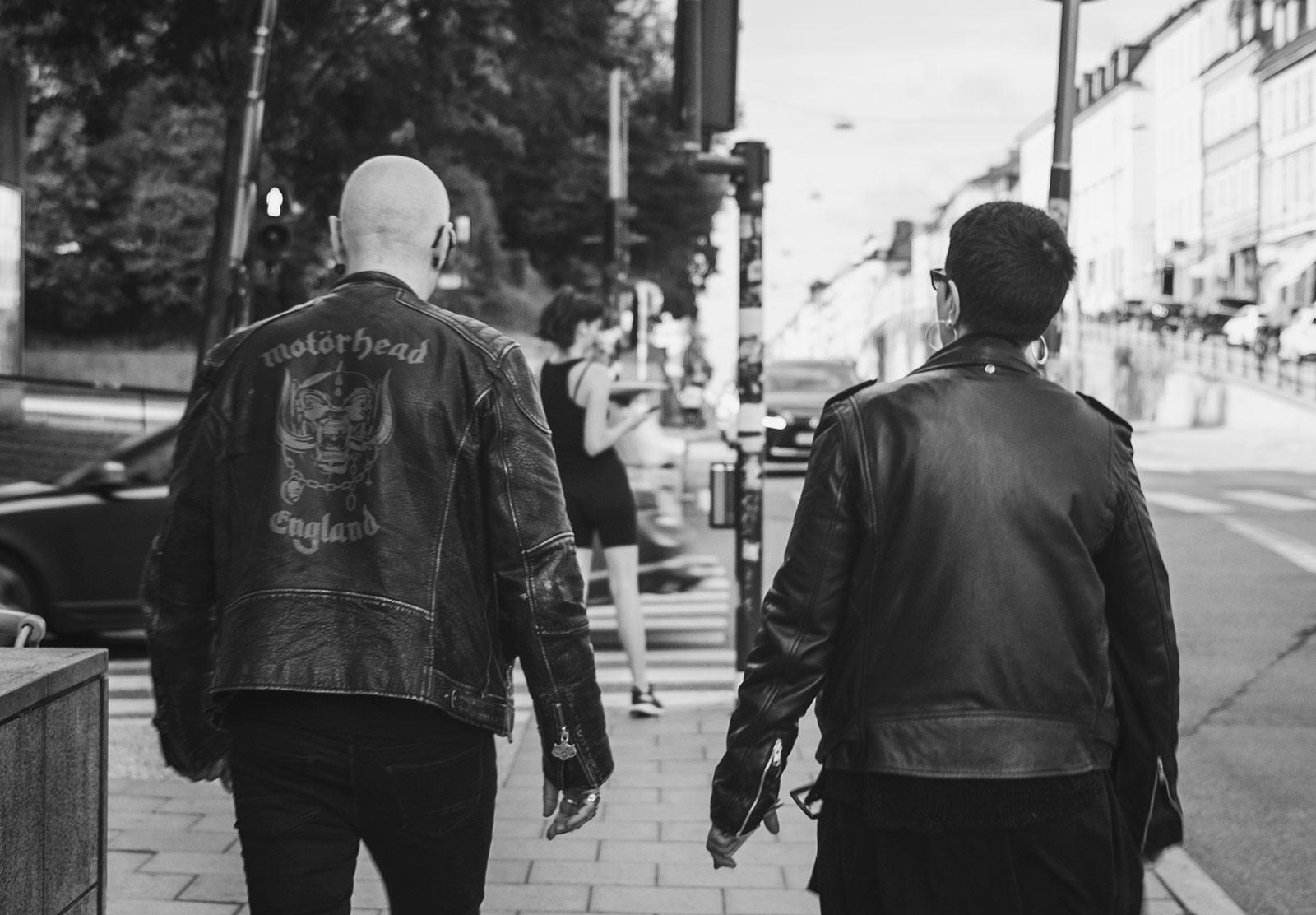 Man wearing Motorhead jacket