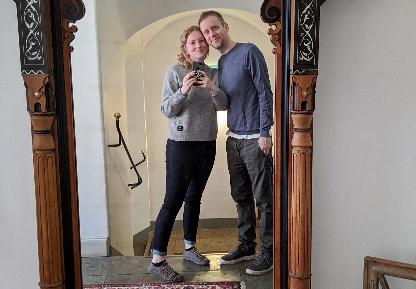 Couple in mirror