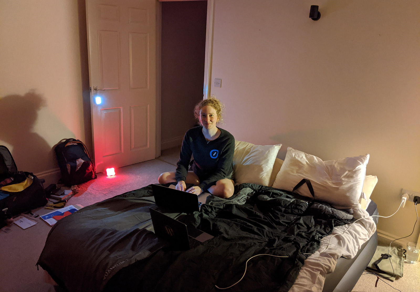 Blow up bed