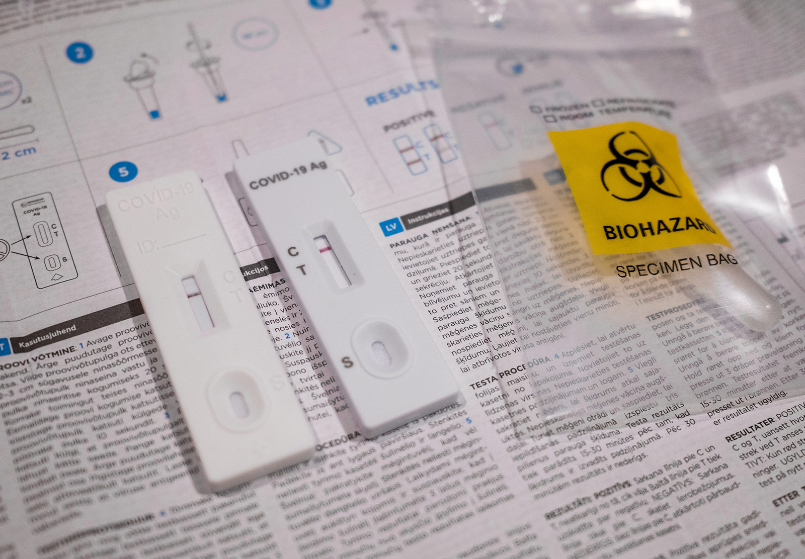 Negative Covid tests