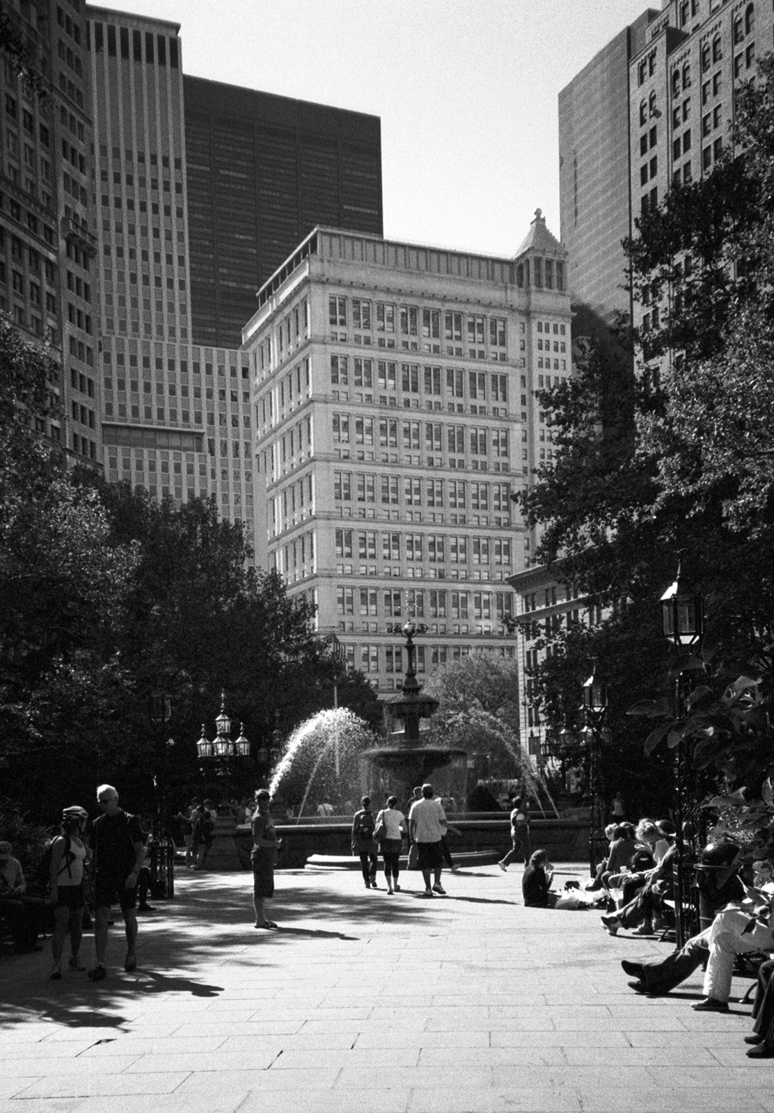 Fountain in park