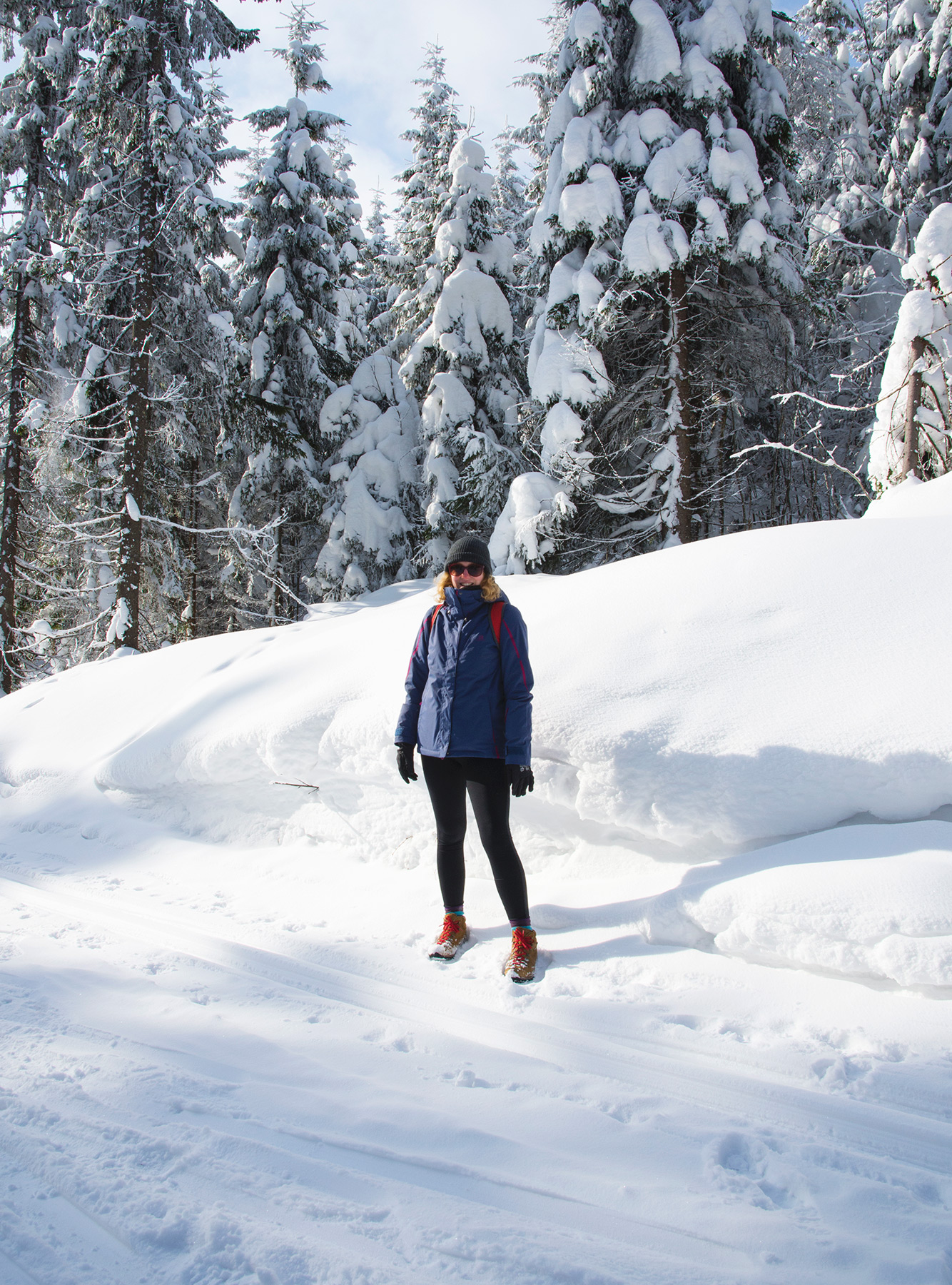 Me standing in the snow