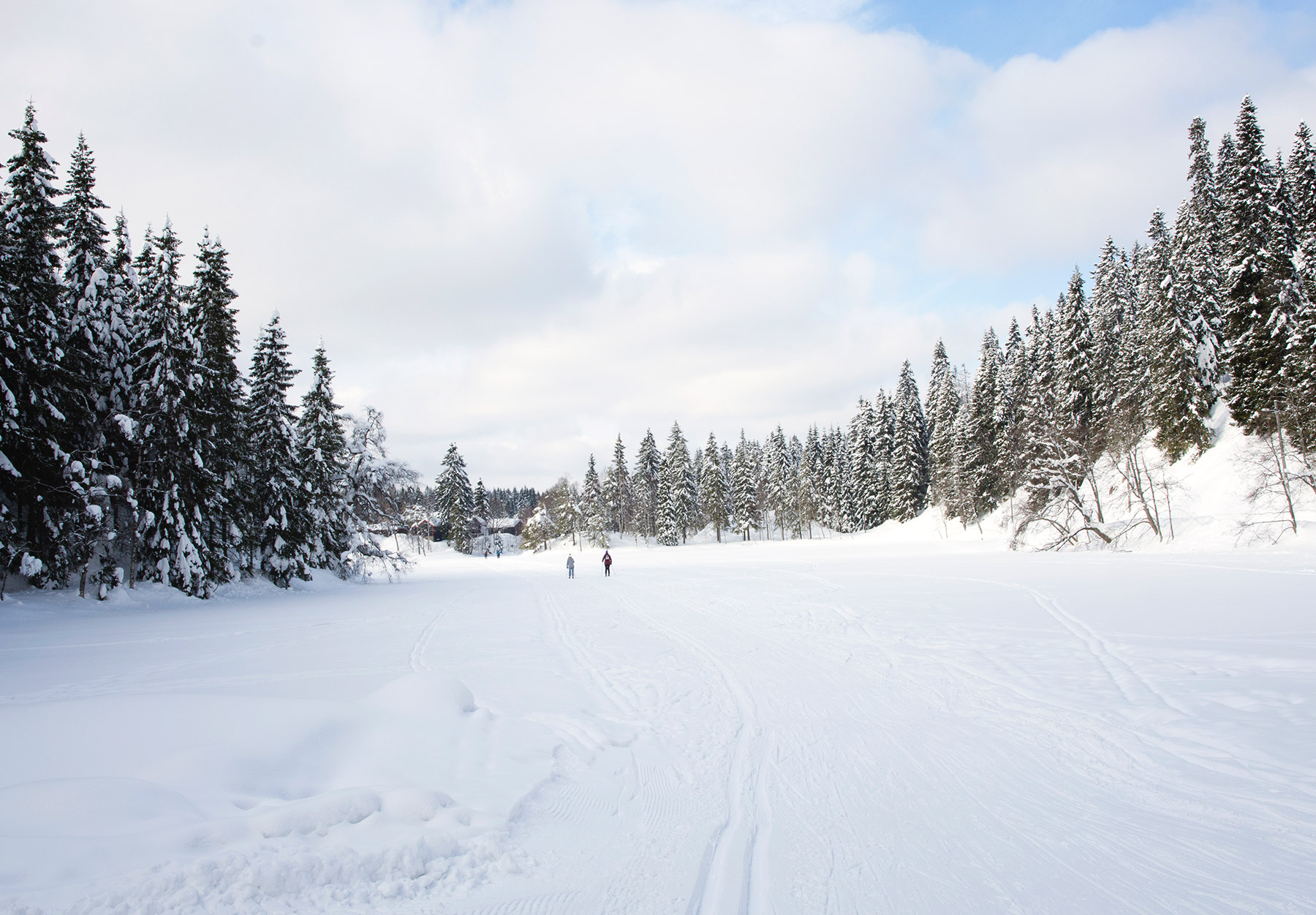 Frozen lake