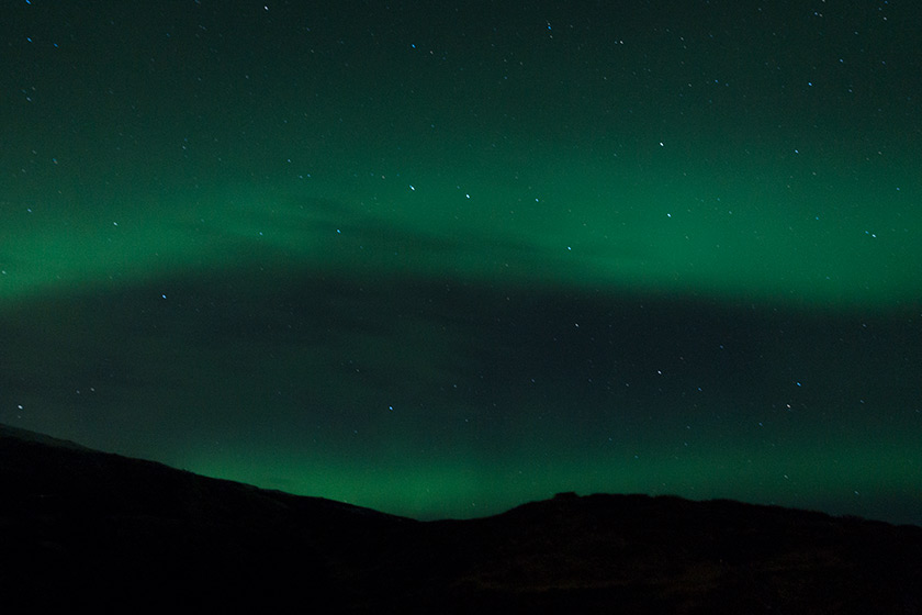 Green Aurora Borealis