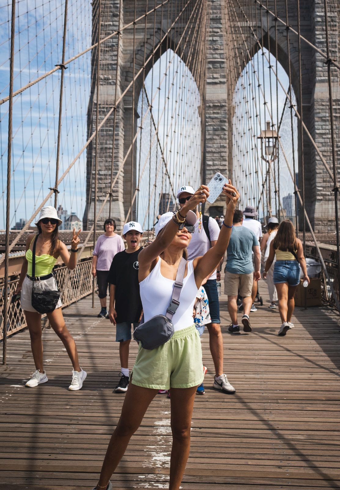 Woman taking selfie