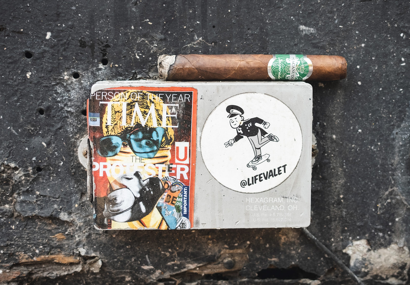 Discarded cigar