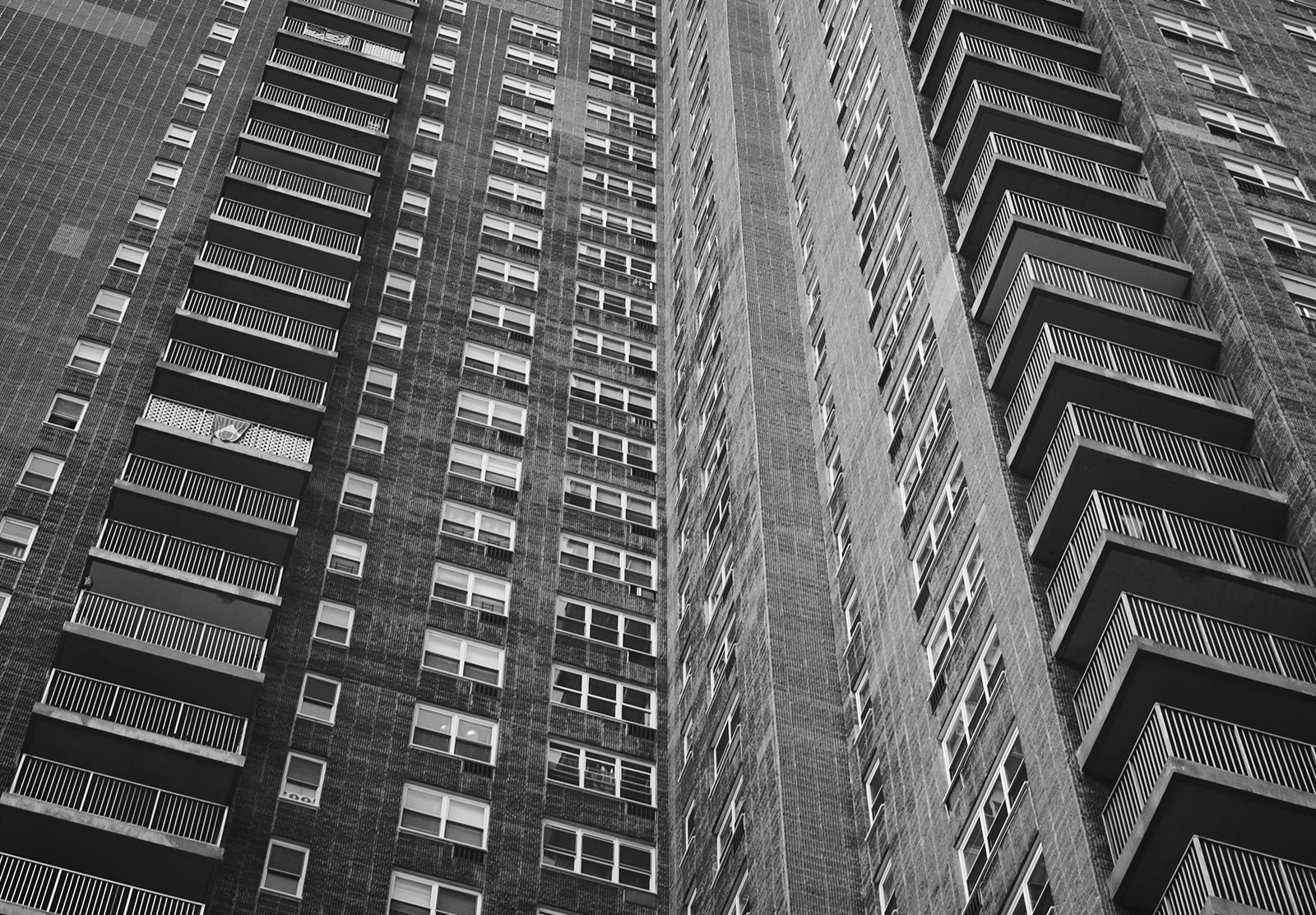 Stack of windows on building