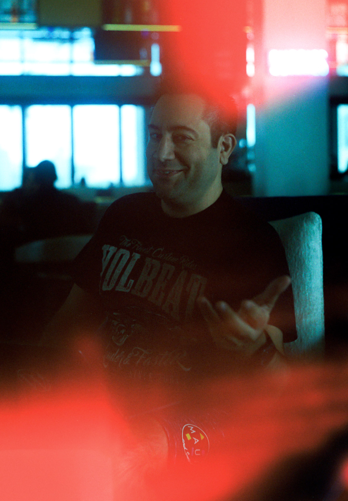Man smiling