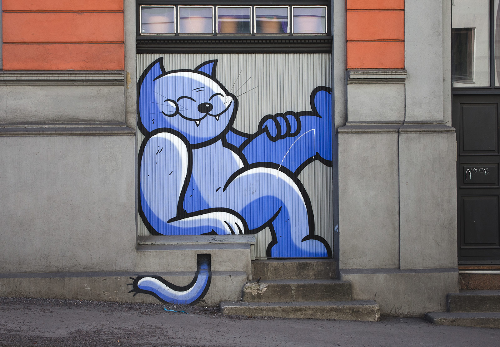 Cat graffiti