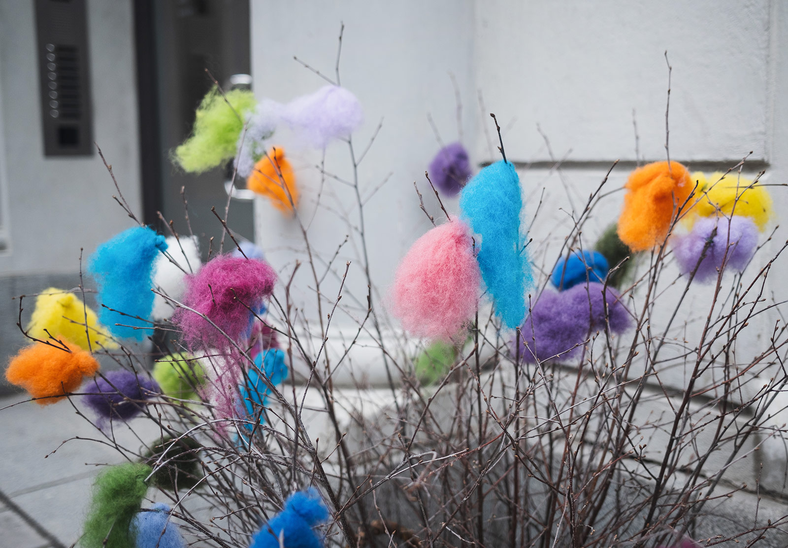 Påskris made from wool