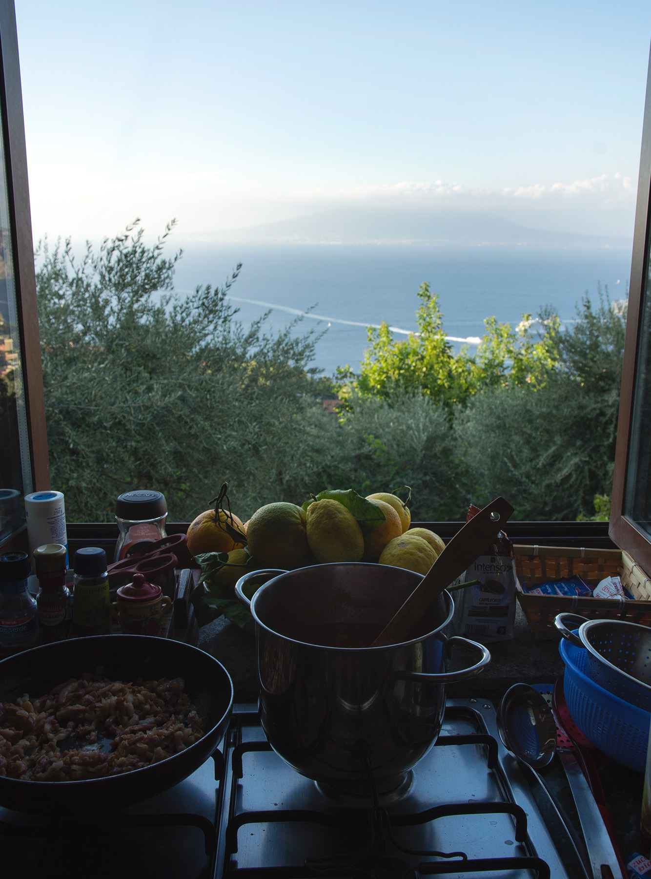 Ocean view from kitchen window