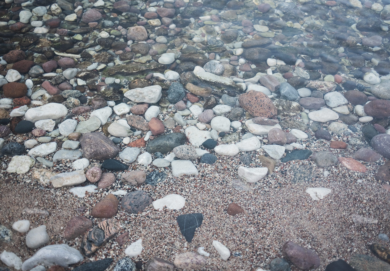 Pebbles in the ocean
