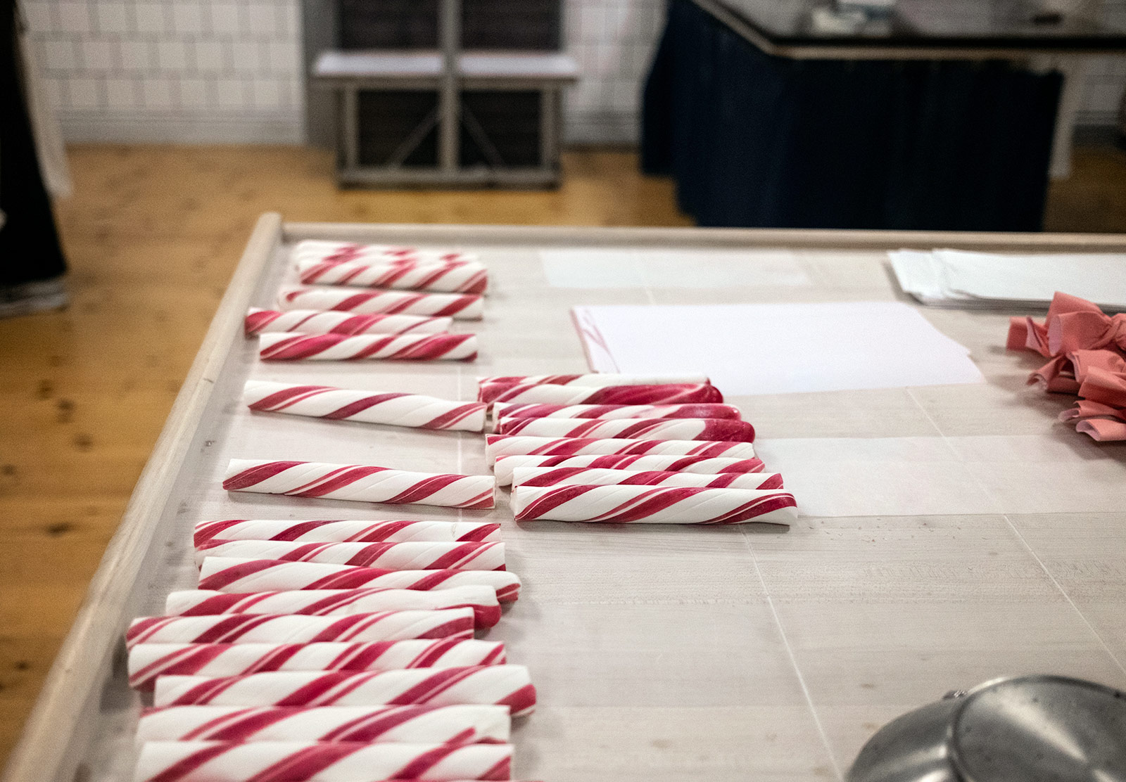 Red and white candy