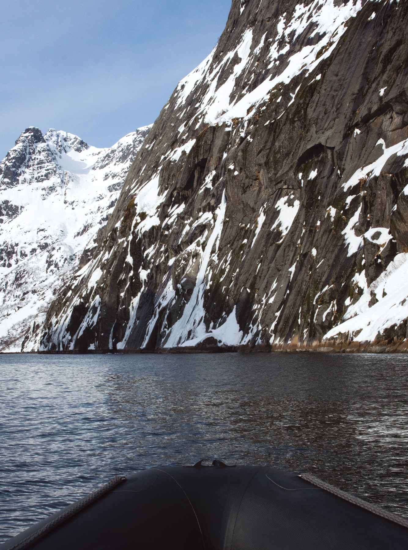 Rocky fjord entrance