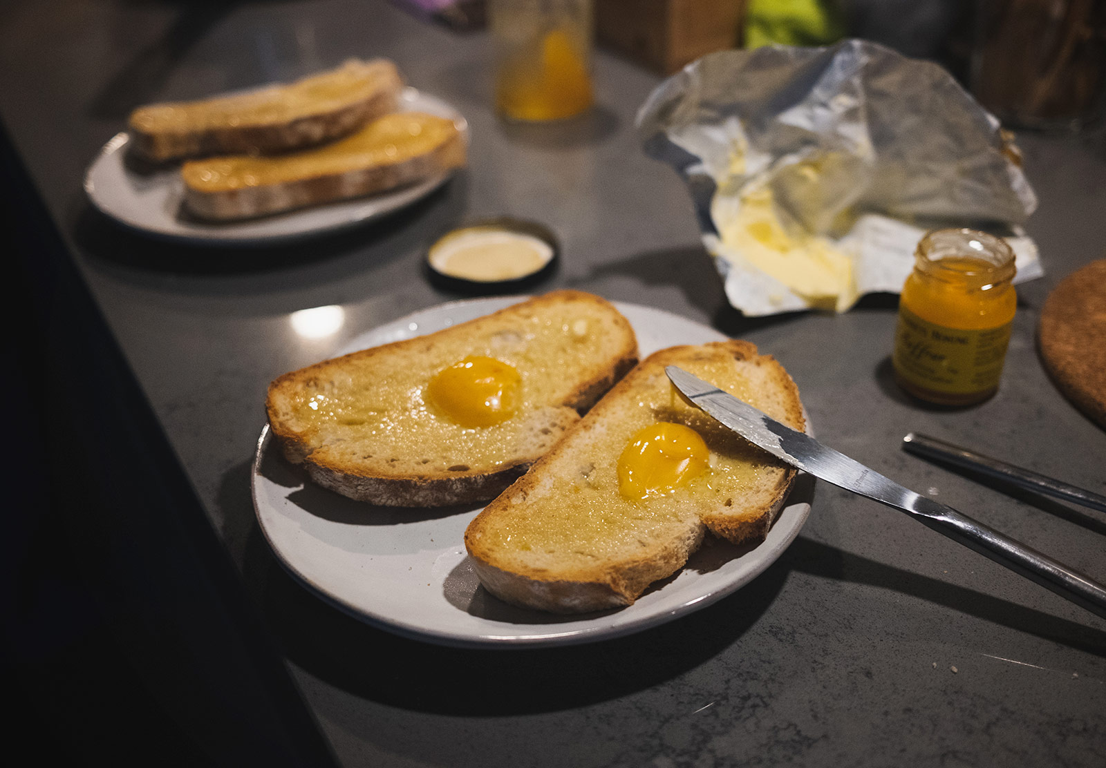 Honey on toast