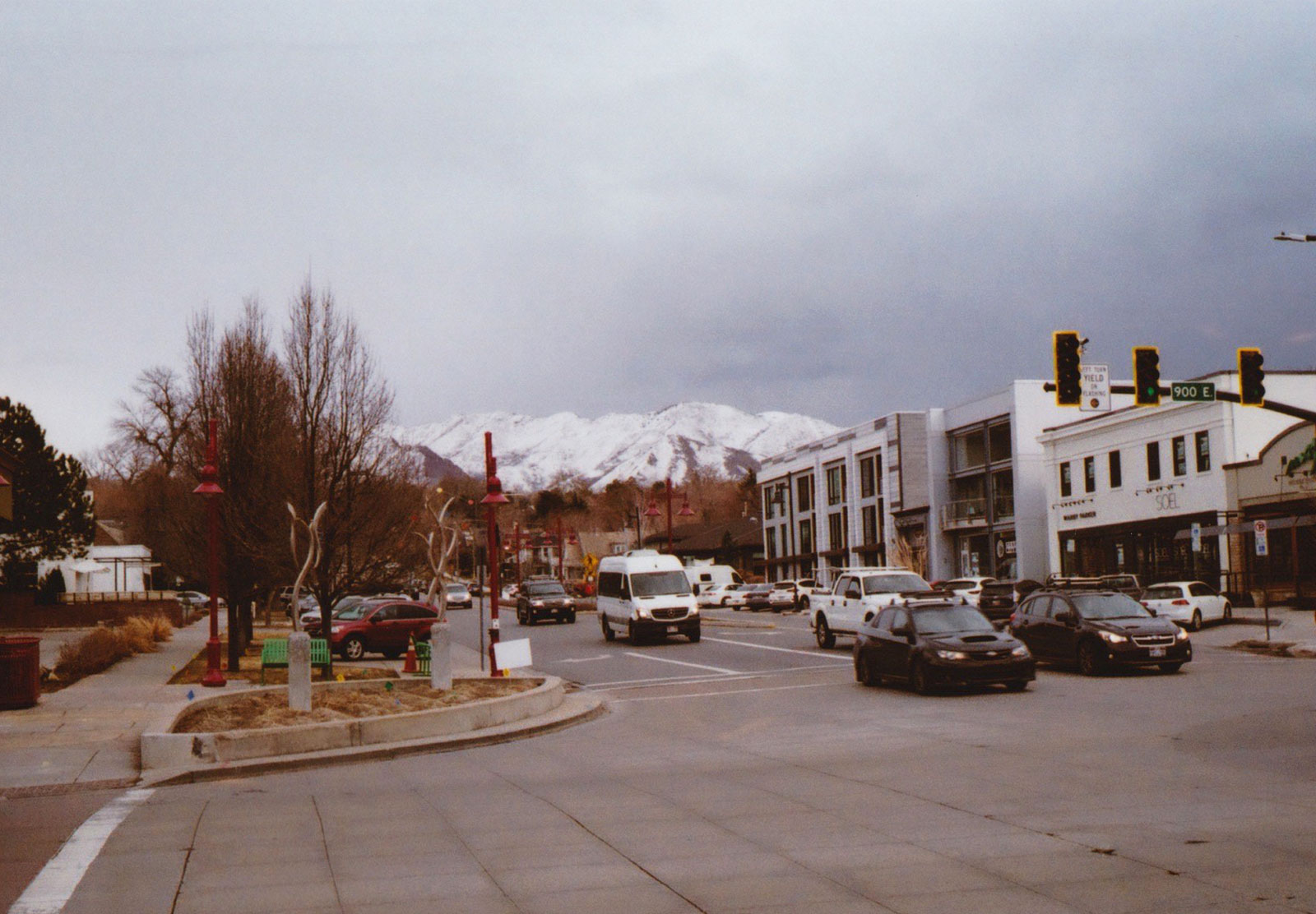 Cars on road